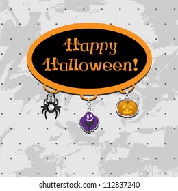 Halloween doodle with holiday charms