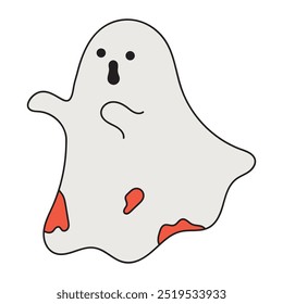 Halloween Doodle Illustration - Geist
