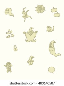 Halloween doodle (vector art)