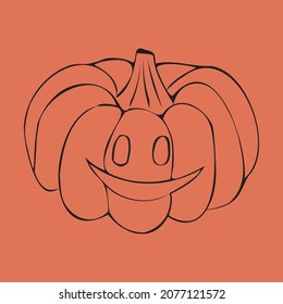 Halloween doodles mushroom, hat, candle, feather, bat, glasses