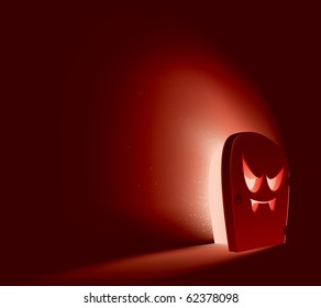 Halloween door concept - Devil