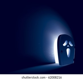 Halloween door concept - Ghost