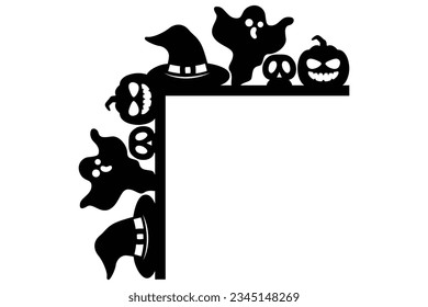 halloween door corner sign SVG