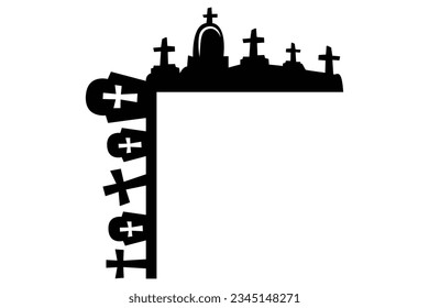halloween door corner sign SVG