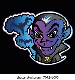 Halloween Dracula cartoon
