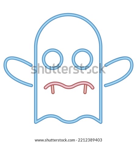 halloween dracula ghost neon light