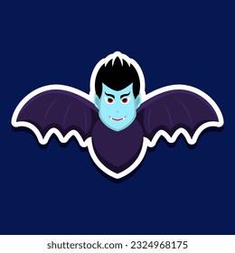 Halloween dracula vector illustration. cartoon, icon, sticker. Vector eps 10