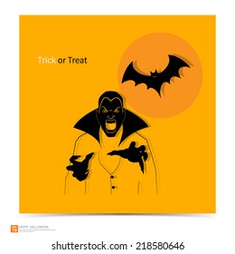 Halloween Dracula vector illustration design