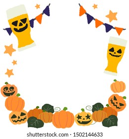 Halloween drink with face painted