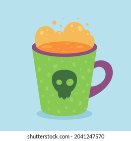 Halloween drink. Happy Halloween, trick or treat. Vector illustration