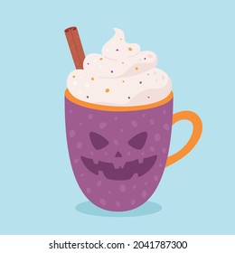 Halloween drink. Happy Halloween, trick or treat. Vector illustration