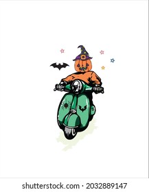 halloween drive scooty