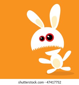 halloween easter bunny mad bunny halloween easter bunny animal rabbit kill wrong scare inferno crime caricature fright identity art mind worry nightmare cruel comic terror characters evil spooky image