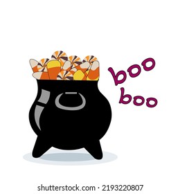 Halloween element. To create a postcard, flyer, poster, invitations