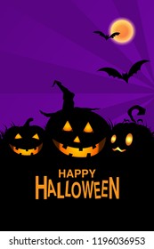 Halloween element design background with copy space