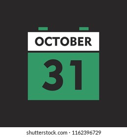 halloween element in flat design minimalist vector