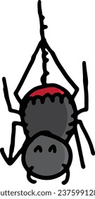 Halloween element. Hand drawn vector illustration.