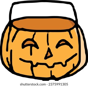Halloween element. Hand drawn vector illustration.