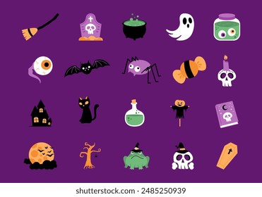 Halloween Element Illustration Element Set