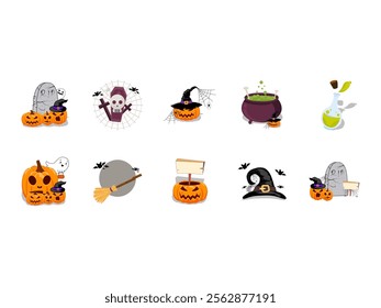 Halloween Element Illustration Element Set