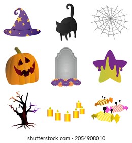 Halloween element material set collection
