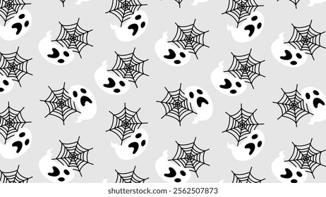 Halloween element pattern background. Halloween element illustration pattern. Halloween element background. Perfect for fabrics, print, textile, wallpaper, and decor. SSTKbackgrounds 