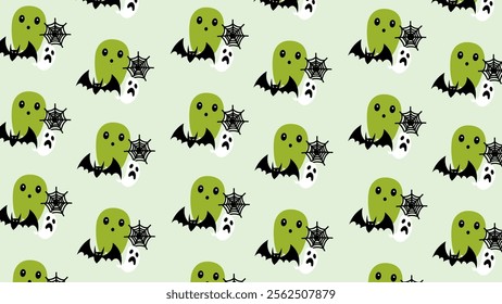 Halloween element pattern background. Halloween element illustration pattern. Halloween element background. Perfect for fabrics, print, textile, wallpaper, and decor. SSTKbackgrounds 