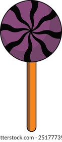 Halloween element set: hat, ghost,  candy, funny pumpkins, witch's cauldron, Perfect for scrapbooking, greeting card, party invitation, poster, stickers. Hand drawn vector illustration