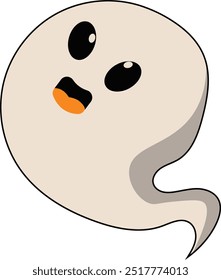 Halloween element set: hat, ghost,  candy, funny pumpkins, witch's cauldron, Perfect for scrapbooking, greeting card, party invitation, poster, stickers. Hand drawn vector illustration