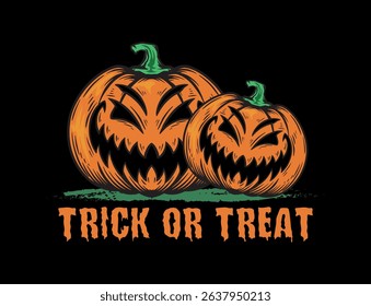 Halloween element vector design, Pumpkin, Halloween typography, Boo, isolated on black background