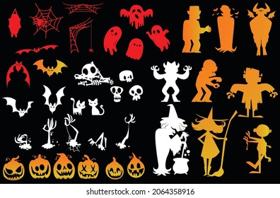 Halloween Element Vector Illustrations  Clip Art 