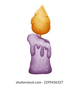 Halloween element. Vector watercolor illustration concept. 