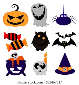 Halloween elements collection