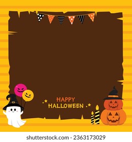 Halloween Elements and Frame Design