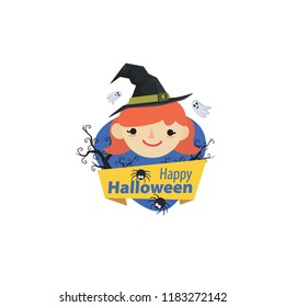 
Halloween elements. Happy Halloween. Vector illustration in cartoon style. Flat design.
