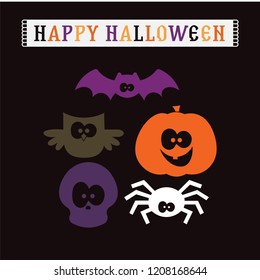 Halloween elements illustration design