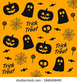 Halloween elements pattern. Halloween background