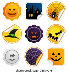 Halloween elements set