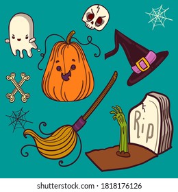 Halloween elements set icon for party
eps 10
