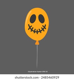 Halloween elements Vector,  isolated on gray background, Vector illustration EPS 10