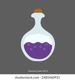 Halloween elements Vector,  isolated on gray background, Vector illustration EPS 10