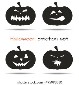 Halloween emotion set