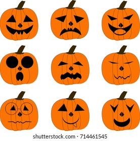 Halloween emotional pumpkin