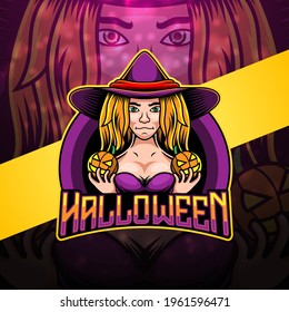Halloween esport mascot logo design