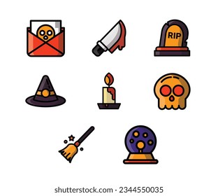 Halloween Event Icons, vector set