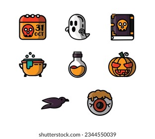 Halloween Event Icons, vector set