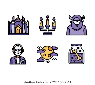 Halloween Event Icons, vector set