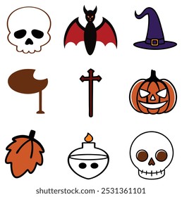 Halloween event item vector art on a white background