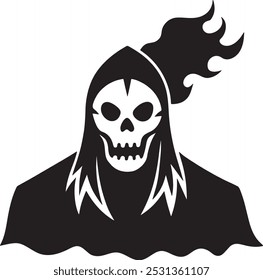 Arte vetorial de item de evento de Halloween em um plano de fundo branco