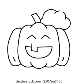 halloween event line icon vector. halloween event sign. isolated contour symbol black illustration